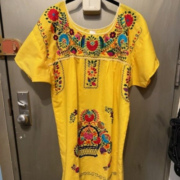 Embroidered Mexican / Pueblo Mini Tunic Dress - NWOT - Picture 5 of 16